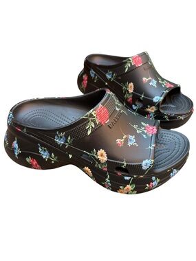 Balenciaga x Crocs Floral Falling Pool Slides EU42 Women’s US11/Men’s US 9 NWT